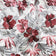 Bomullstyg - Monstera ljus bordeaux