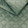 Möbeltyg Kviltad Velour Diamant 5x5 - Mint