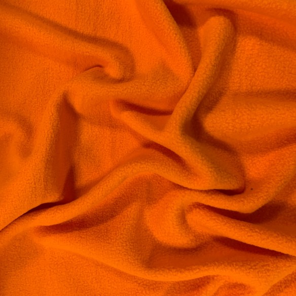 Stickad Tyg Polar Fleece - Orange