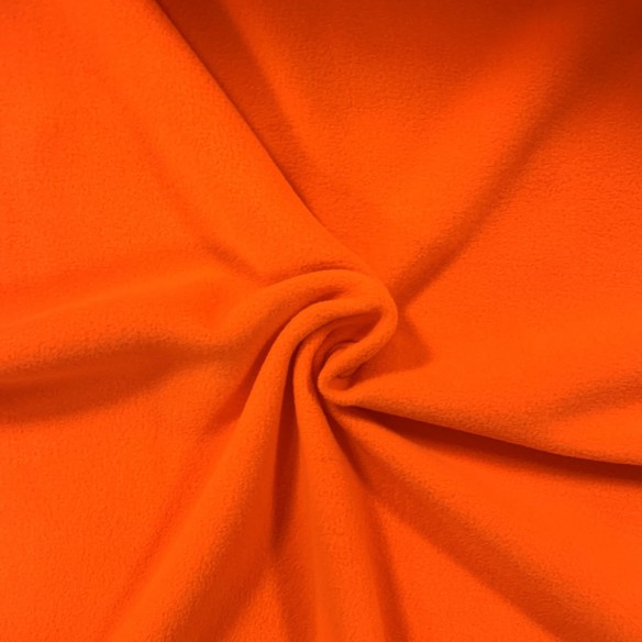 Stickad Tyg Polar Fleece - NEON Orange