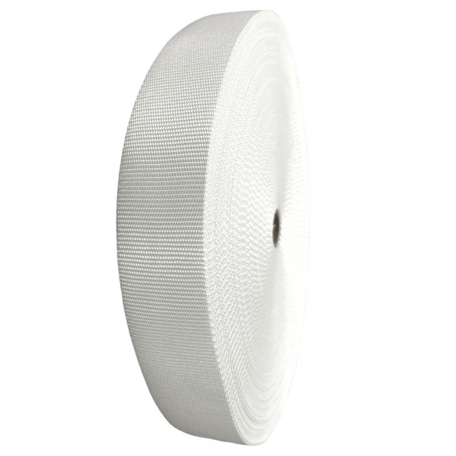 Webbing tejp 50mm - Vit