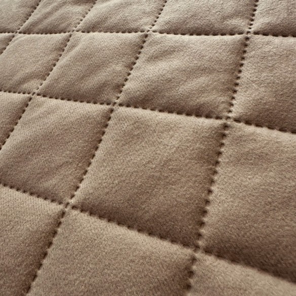 Möbeltyg Quiltad Mikrofiber Diamant 5x5 - Beige