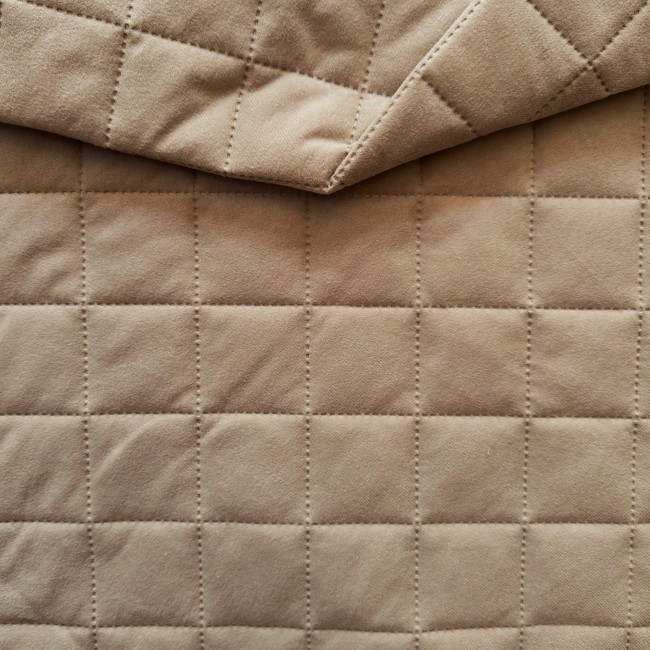 Möbeltyg Quiltad Mikrofiber Diamant 5x5 - Beige