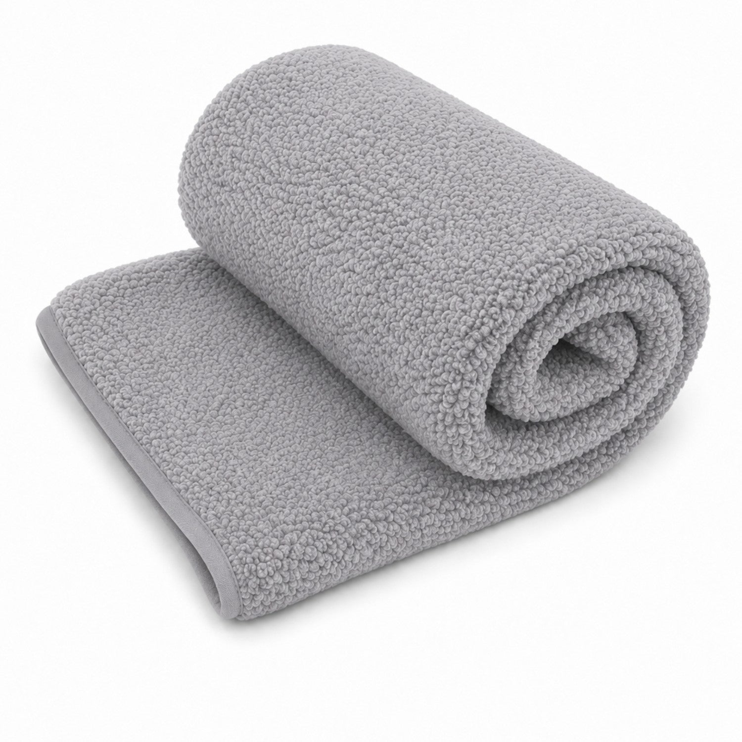 Stickat fårullspäls tyg - Beige