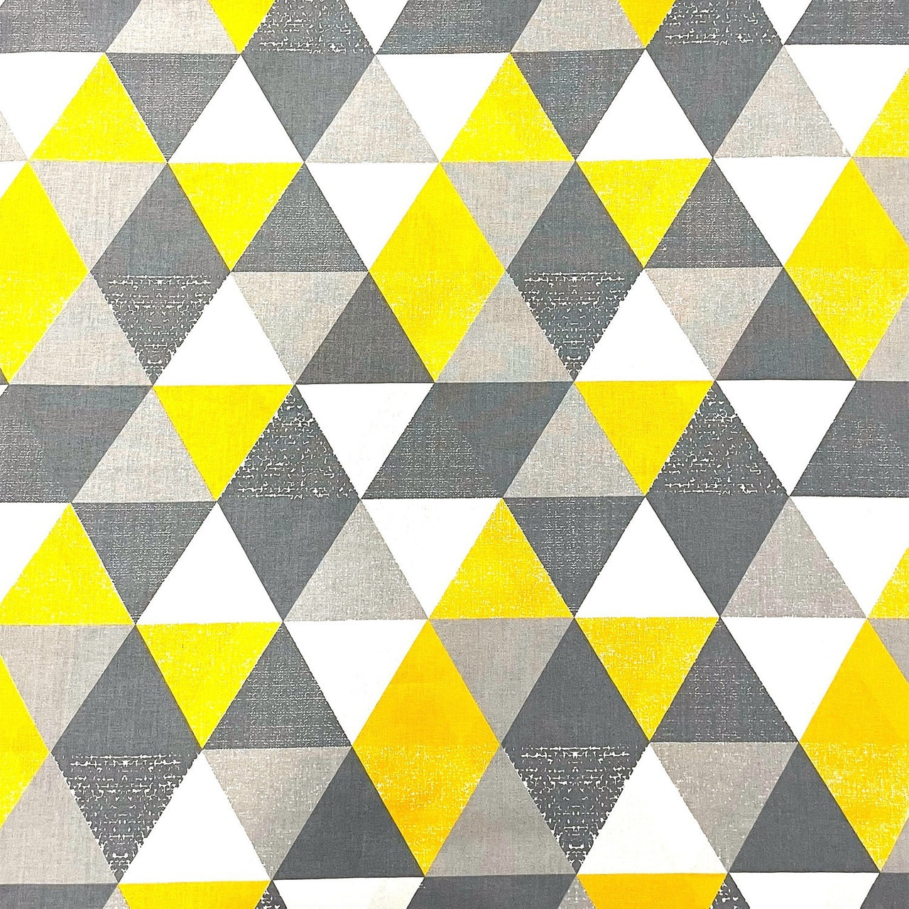 Cotton Fabric - Big Honey Triangles