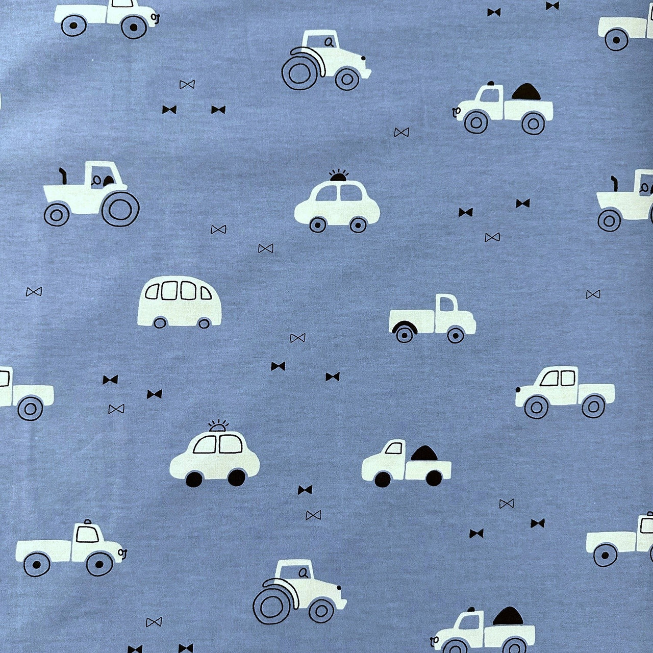 Cotton Fabric - Blue Cars
