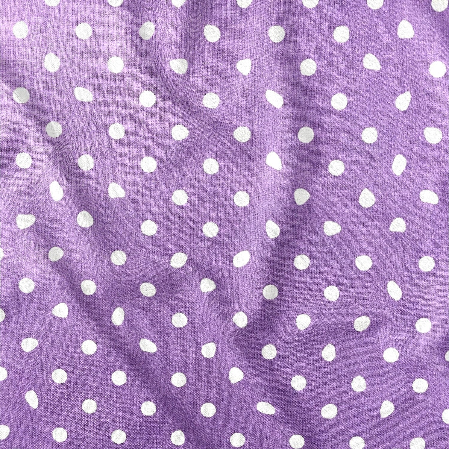 Cotton Fabric - Blueberry Dots