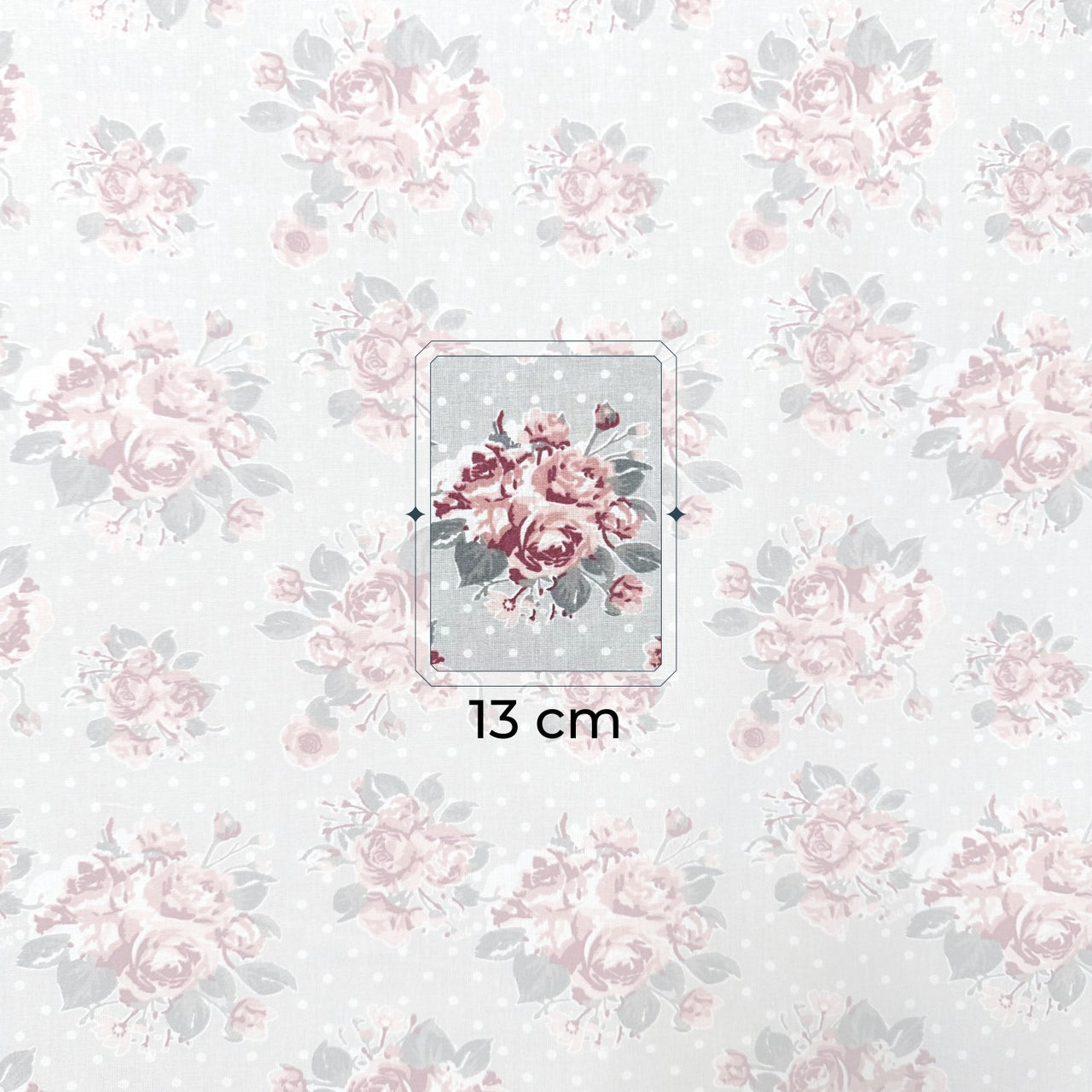 Cotton Fabric - Bouquet of Roses