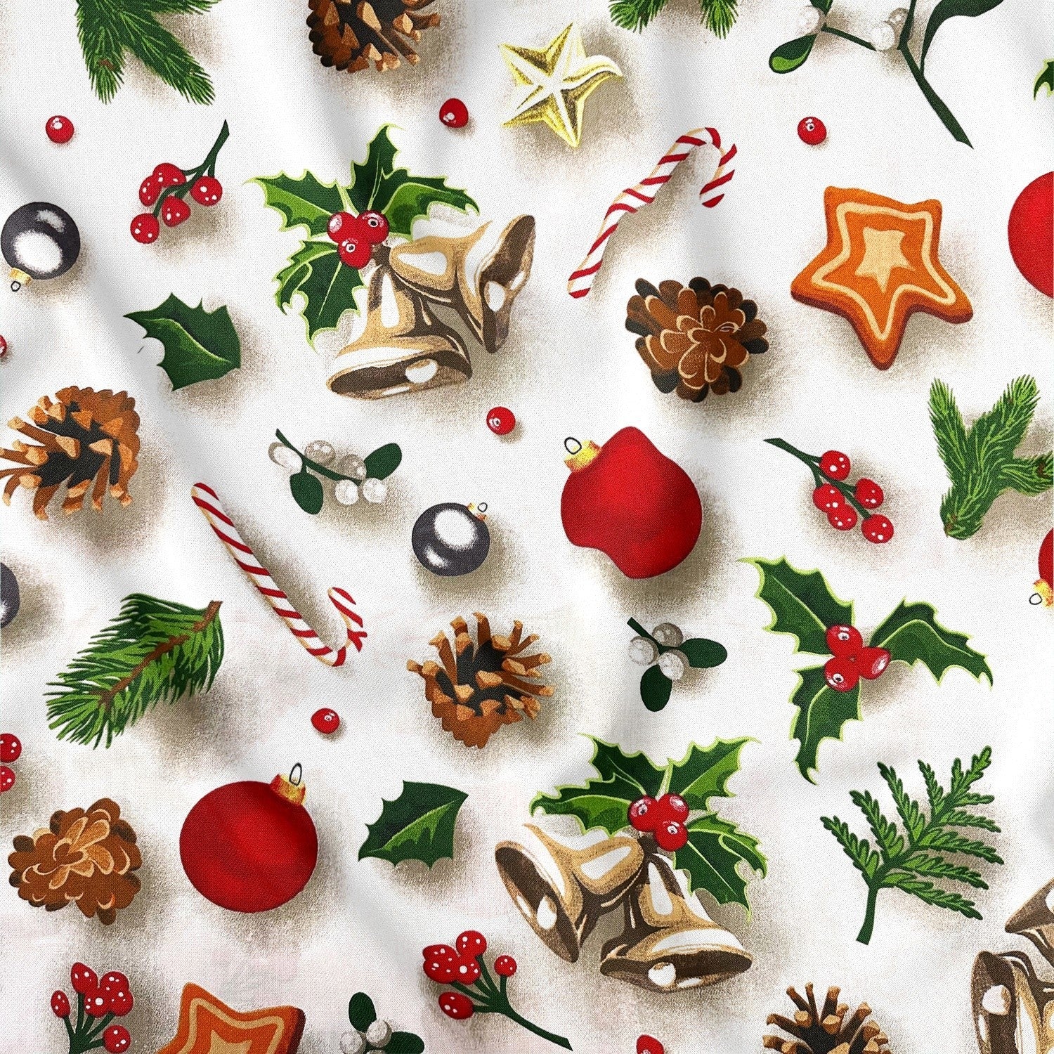 Cotton Fabric - Christmas Tree Gadgets