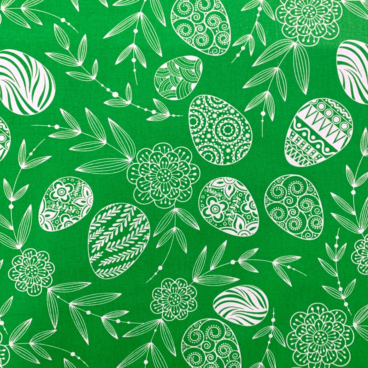 Cotton Fabric - Easter, Green