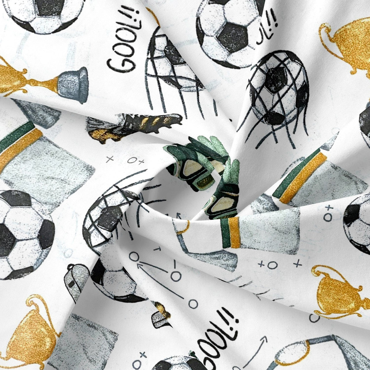 Cotton Fabric - Football
