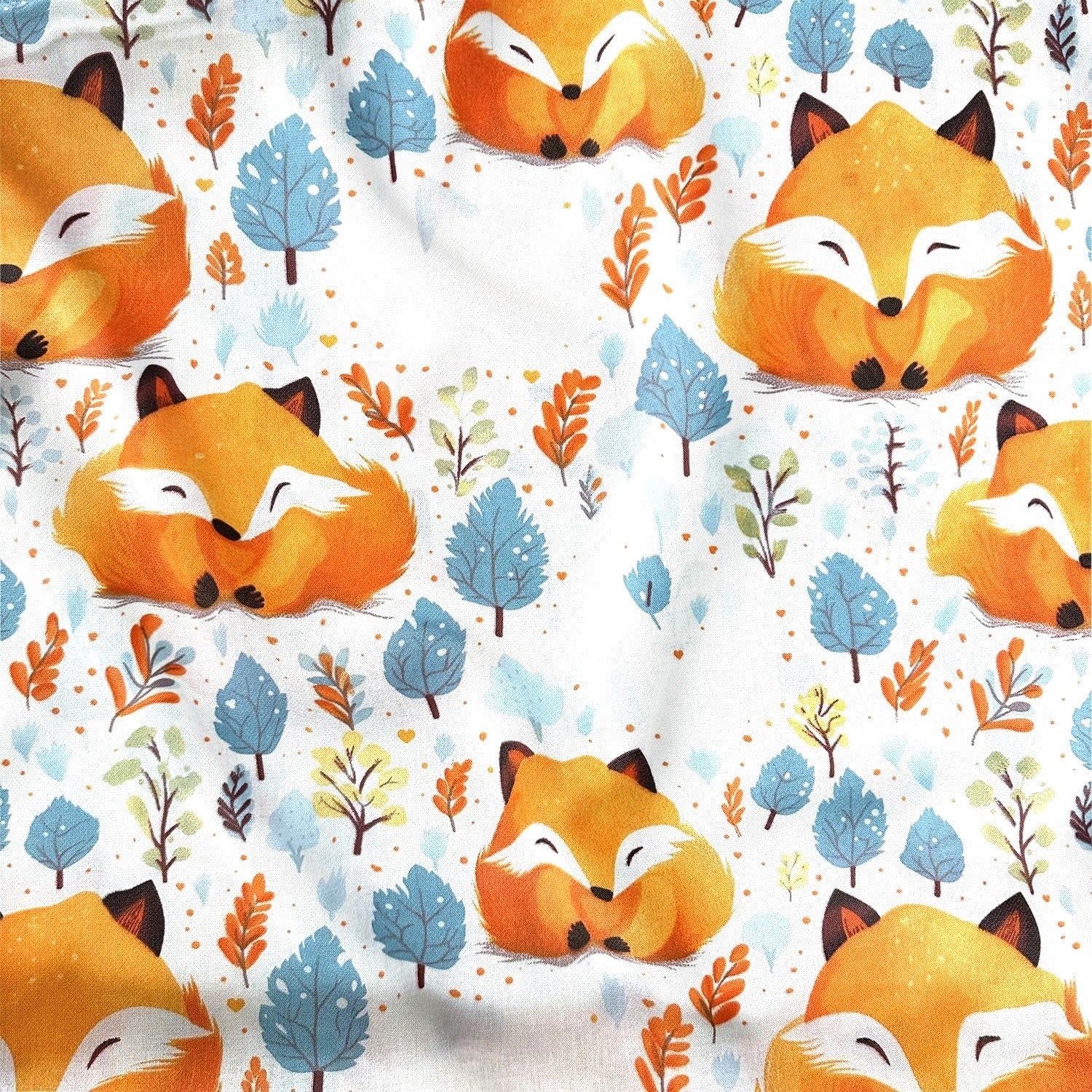 Cotton Fabric - Ginger Fox