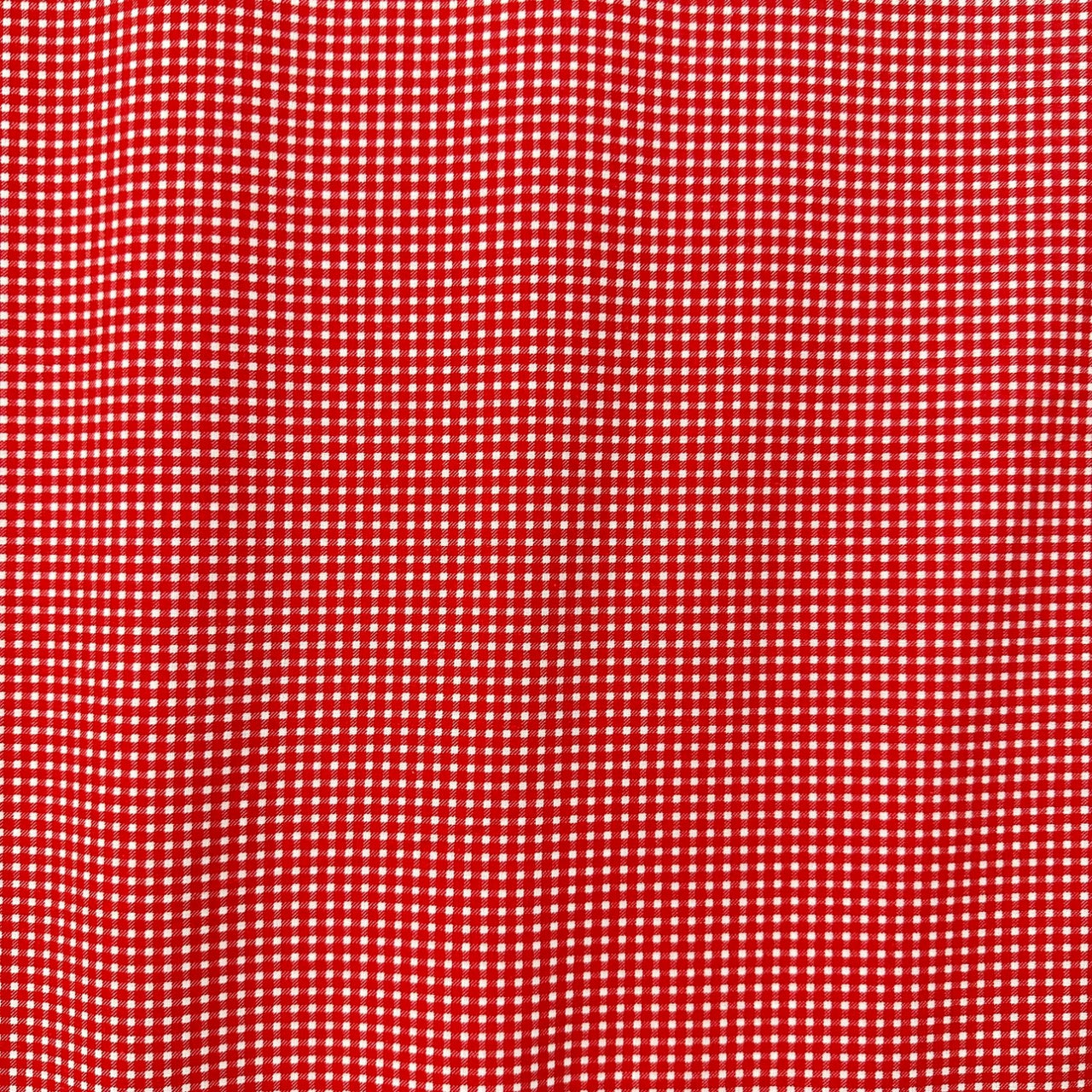 Cotton Fabric - Houndstooth Red