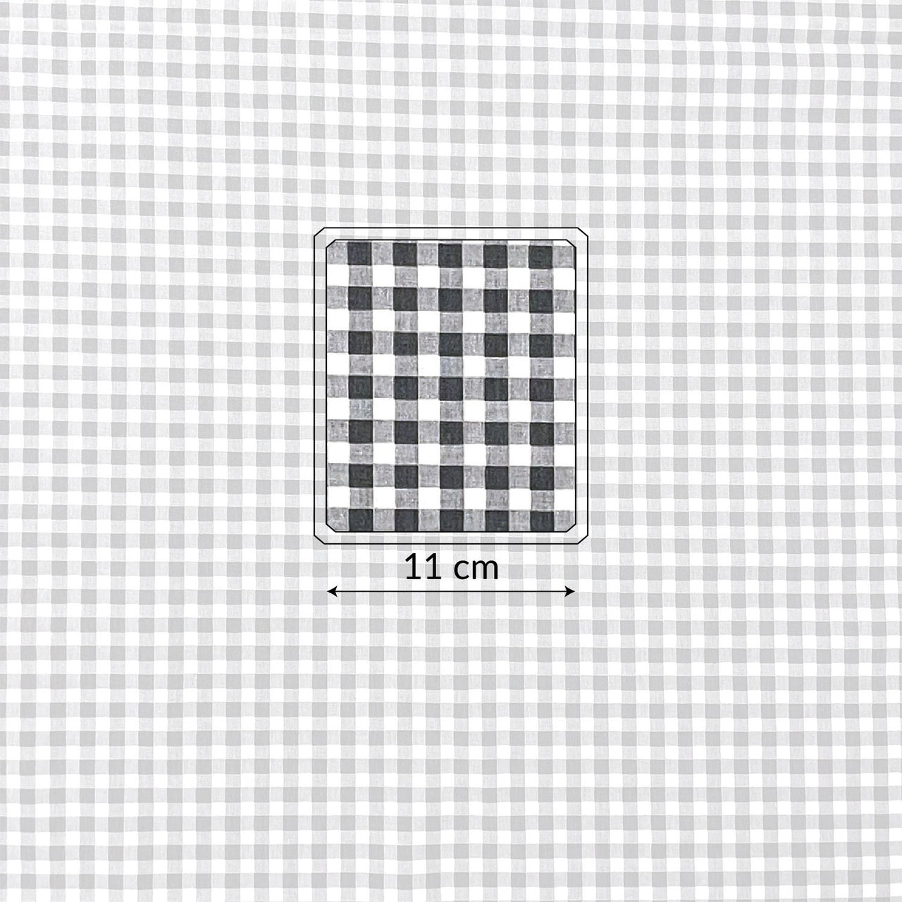 Cotton Fabric - Ikea Grid Grey