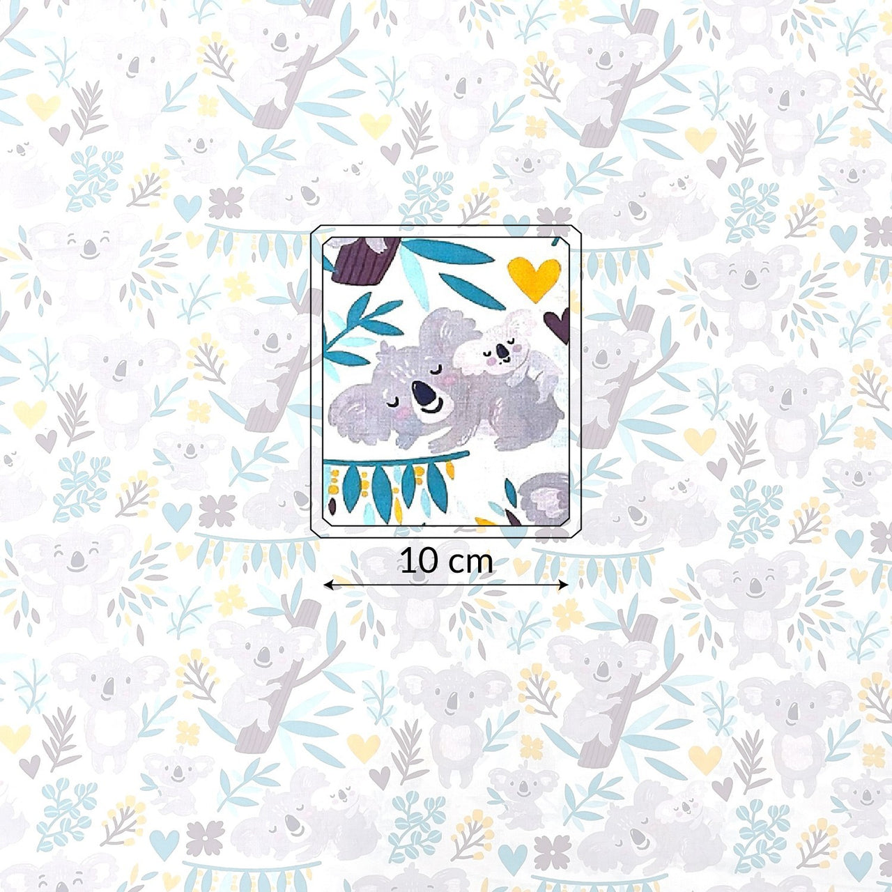 Cotton Fabric - Pastel Koalas
