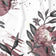 Tyg av bomull – Protea-blomma, bordeaux