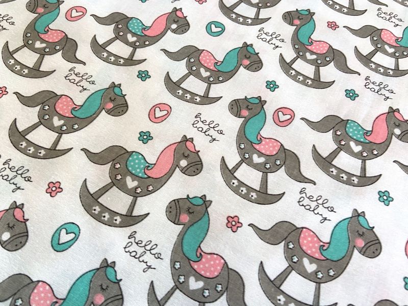 Cotton Fabric - Rocking Horses