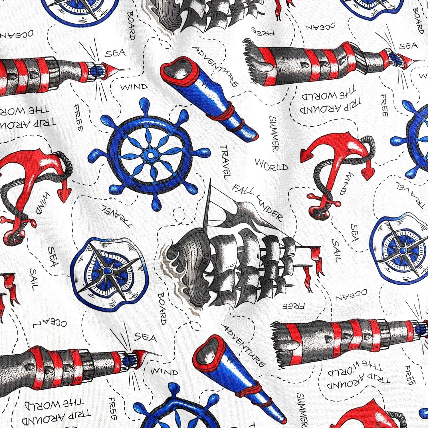 Cotton Fabric - Sea Journey