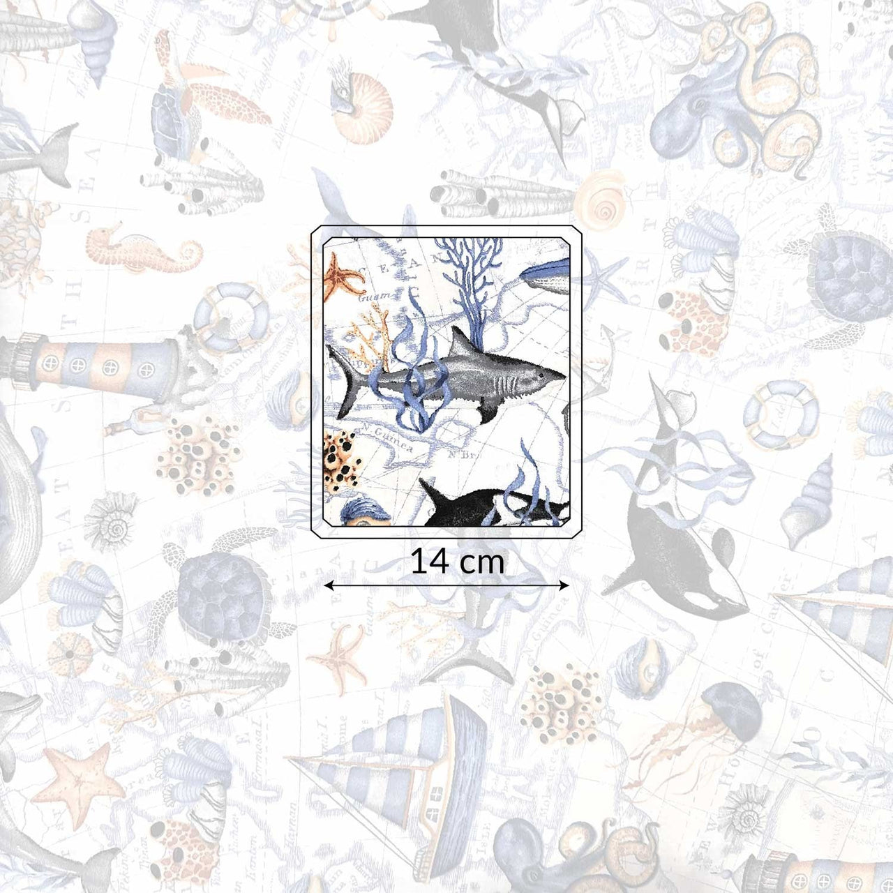 Cotton Fabric - Sea World