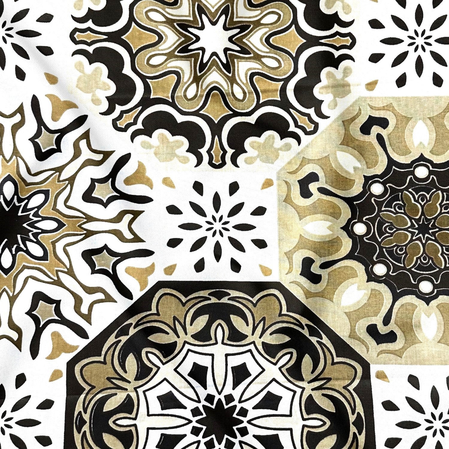 Cotton Fabric - Spanish Pattern, Gold