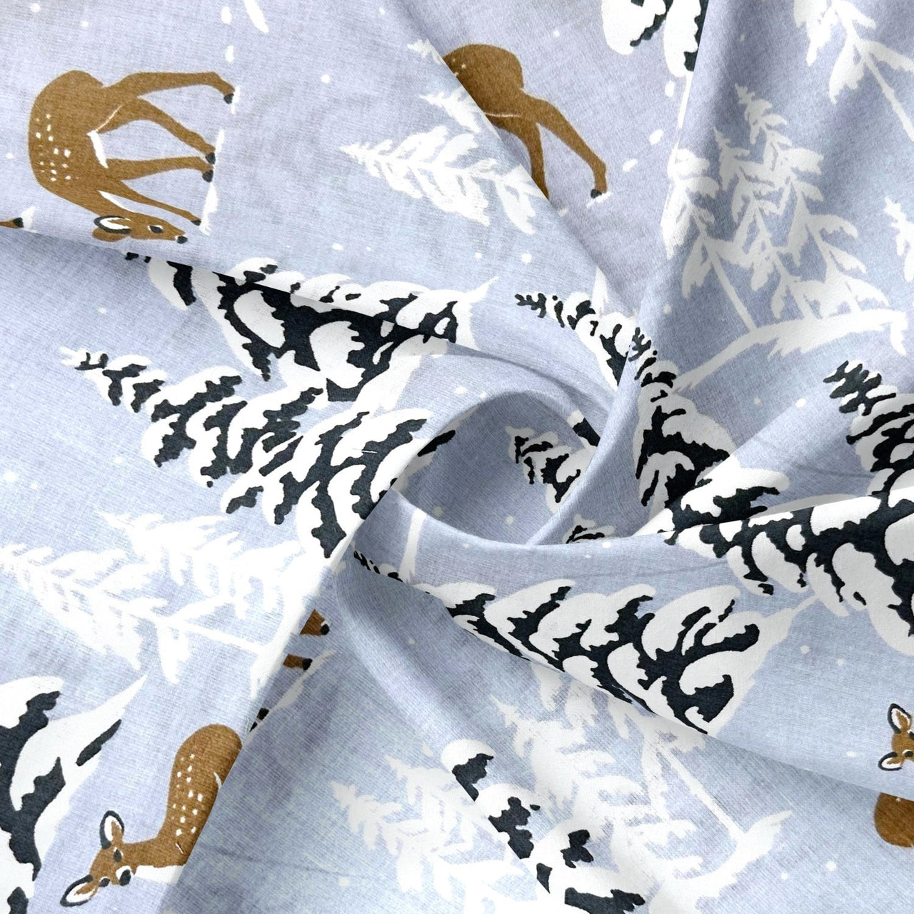 Cotton Fabric - Winter forest