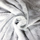 Stickat kaninpäls-tyg – Silver