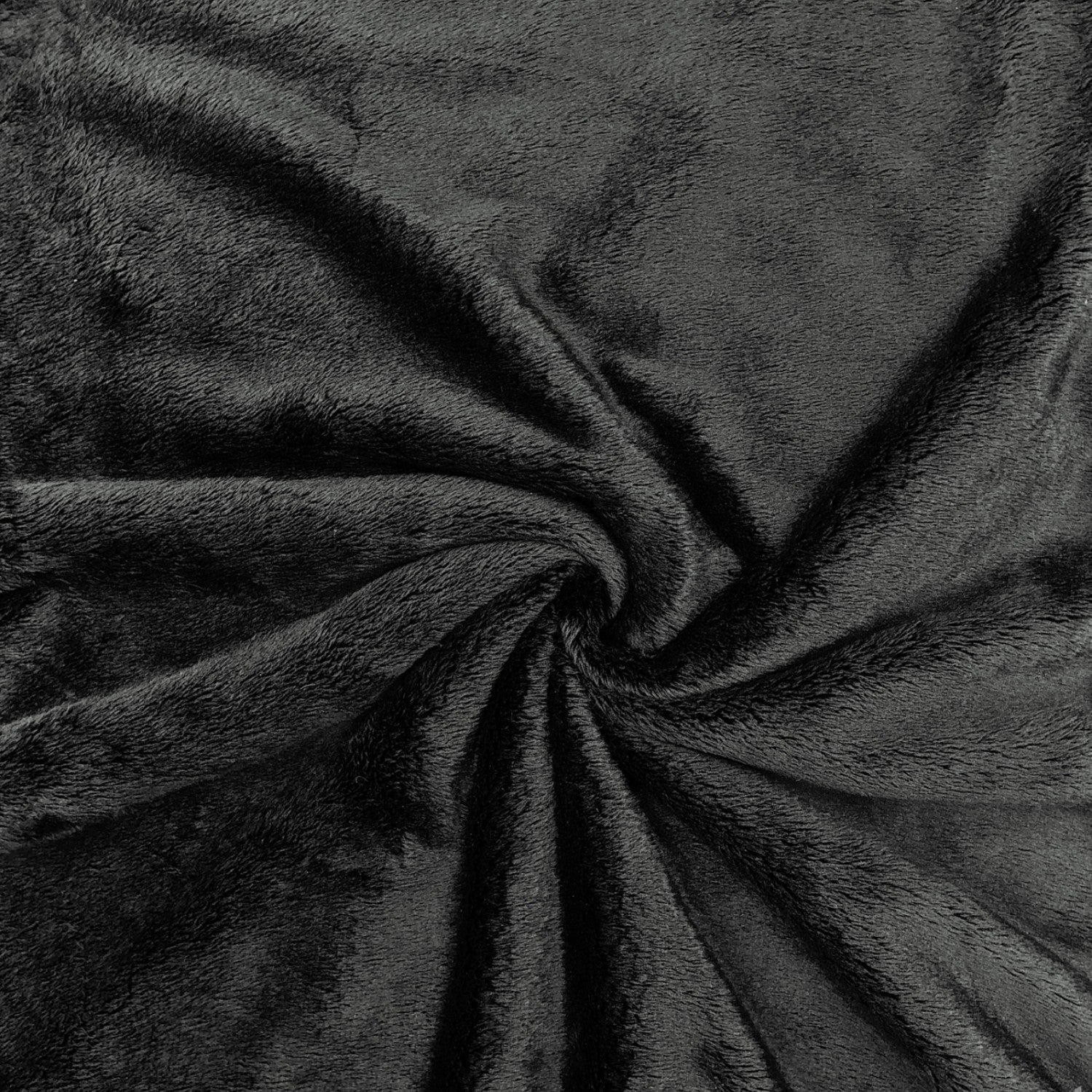 Knitted Fur Fabric - Black