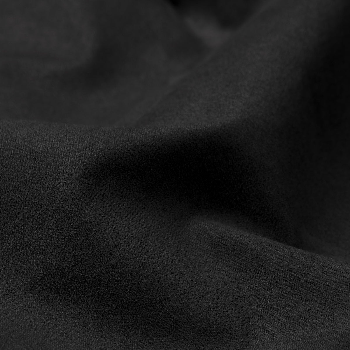 Möbeltyg Nubuck - Svart