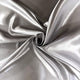 Satin Tyg - Silver