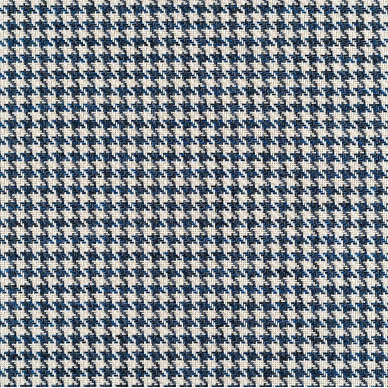 Upholstery Fabric Houndstooth - Black-Blue