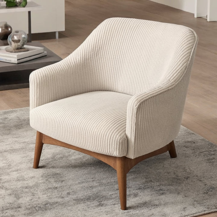 Upholstery Fabric LINCOLN Velour - Ecru