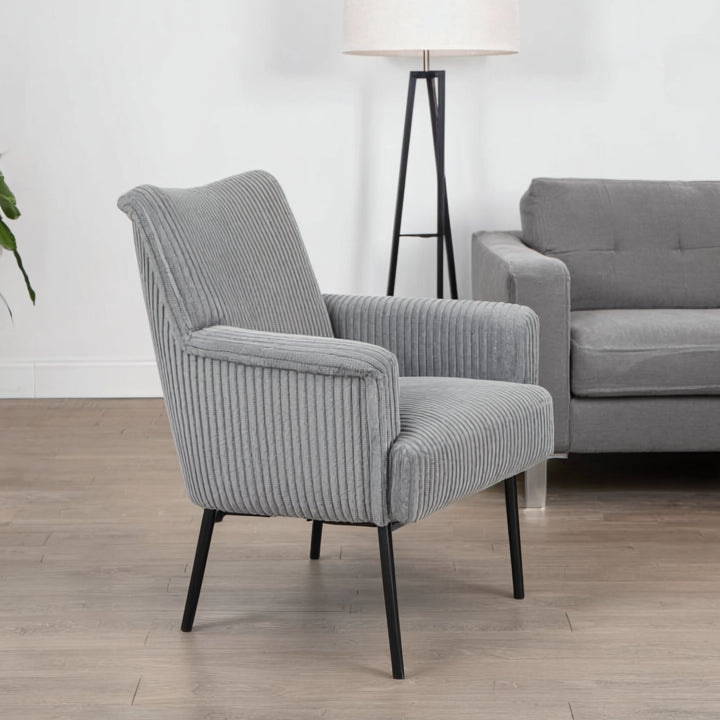 Upholstery Fabric LINCOLN Velour - Grey