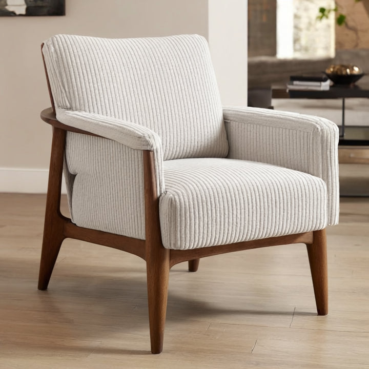 Upholstery Fabric LINCOLN Velour - Light Ecru