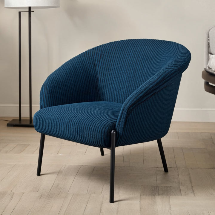 Upholstery Fabric LINCOLN Velour - Navy Blue