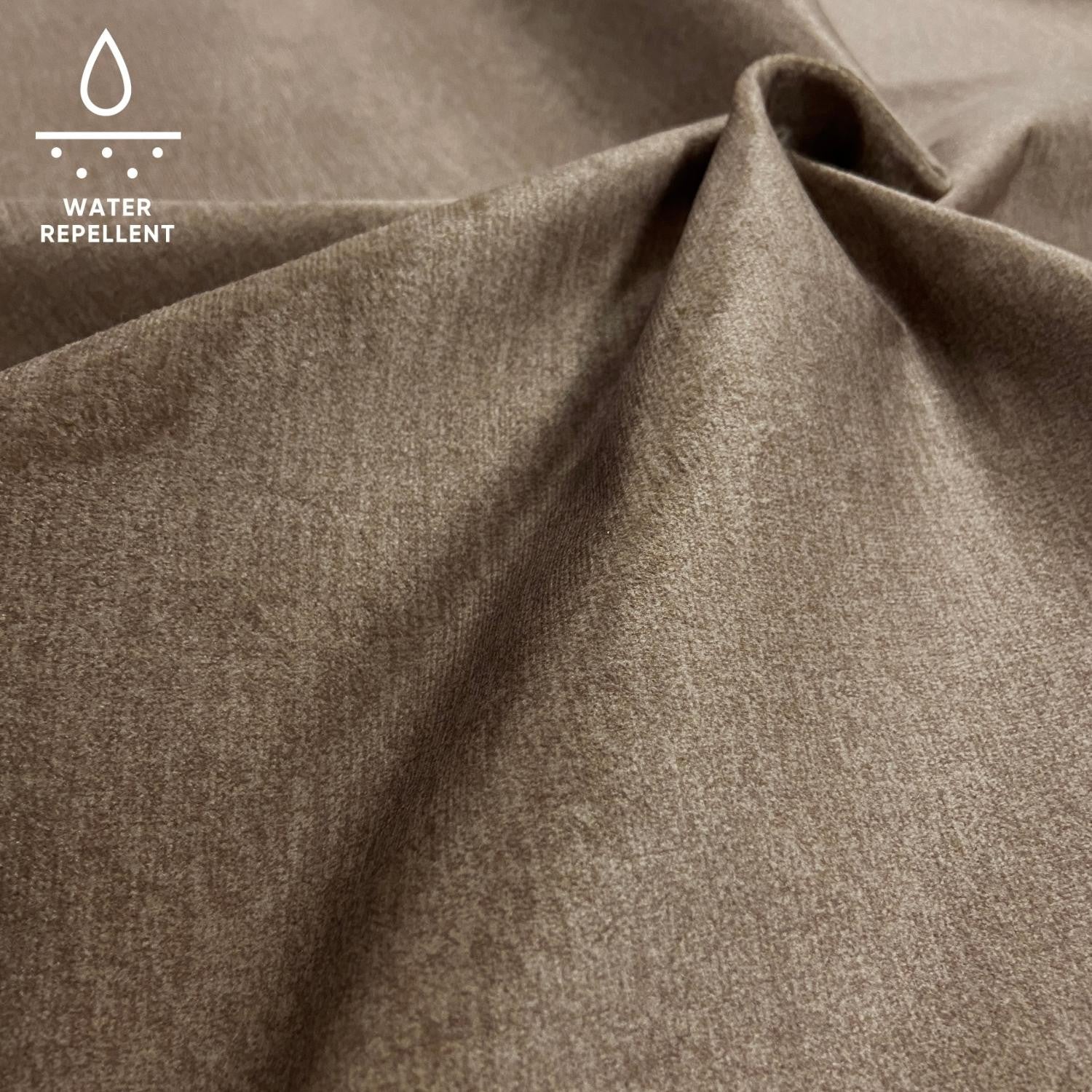 Upholstery Fabric MONOLITH Velour - Dark Beige