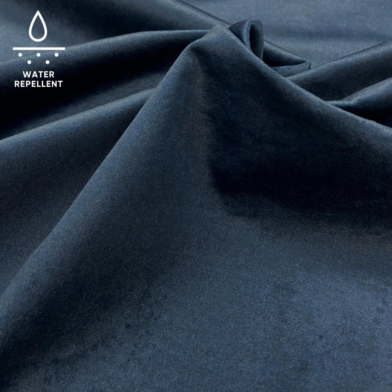Upholstery Fabric MONOLITH Velour - Navy Blue