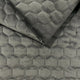 Möbeltyg Kviltad Velour Hexagon - Antracit