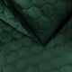 Möbeltyg Kviltad Velour Hexagon - Buteljgrön