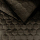 Möbeltyg Kviltad Velour Hexagon - Espresso