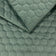 Möbeltyg Kviltad Velour Hexagon - Mint
