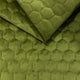 Möbeltyg Kviltad Velour Hexagon - Oliv