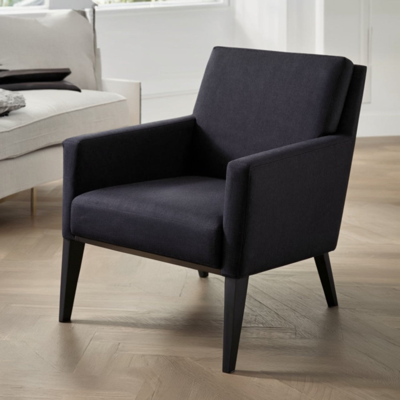 Upholstery Fabric SWING Velour - Black