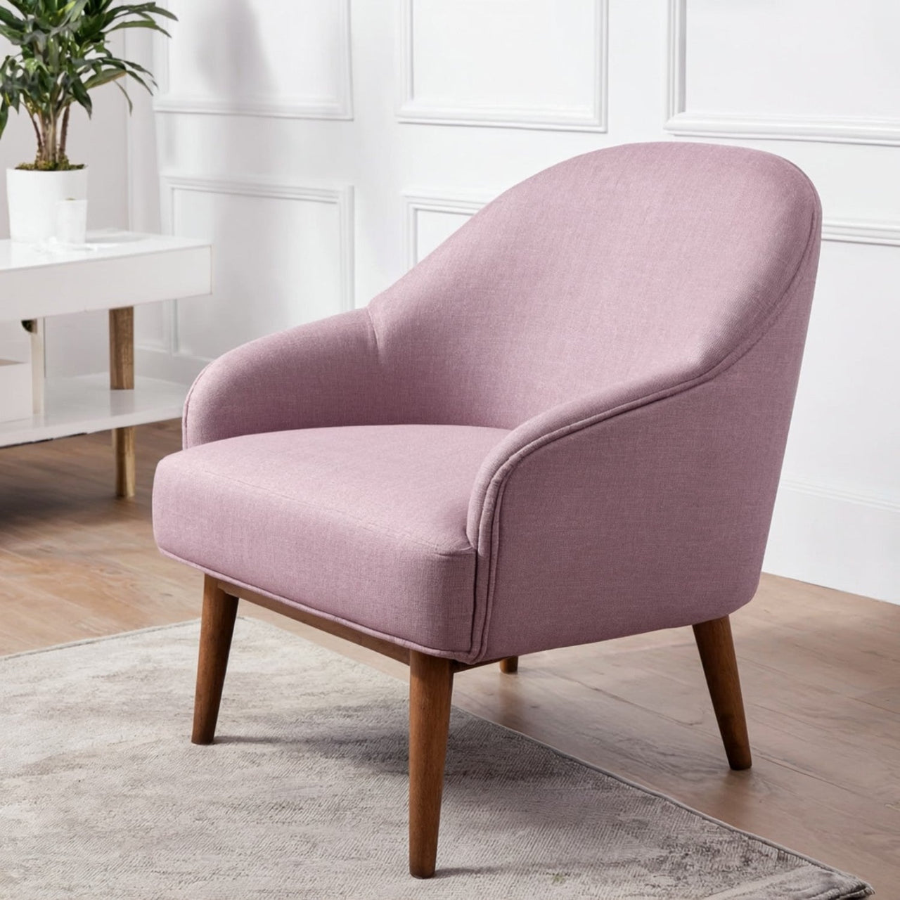 Upholstery Fabric SWING Velour - Dirty Pink