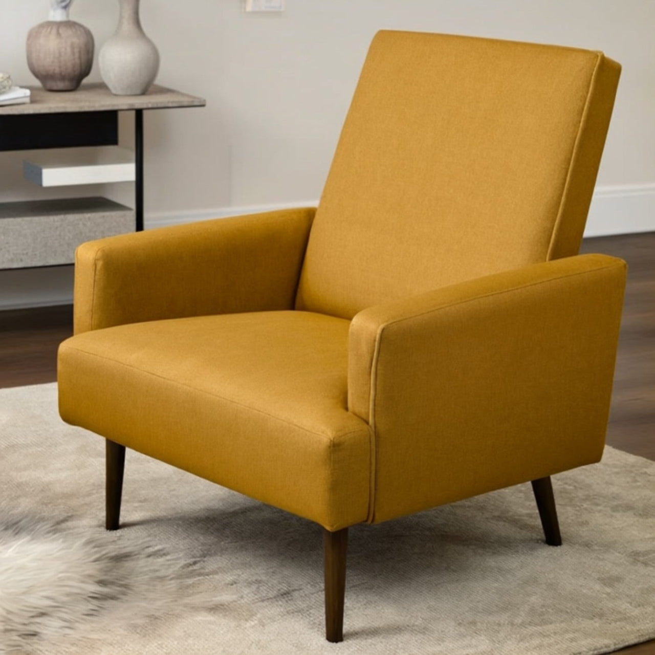 Upholstery Fabric SWING Velour - Mustard