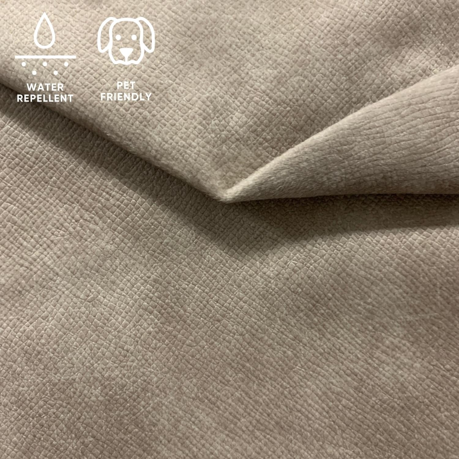 Upholstery Fabric TERRA Velour - Beige