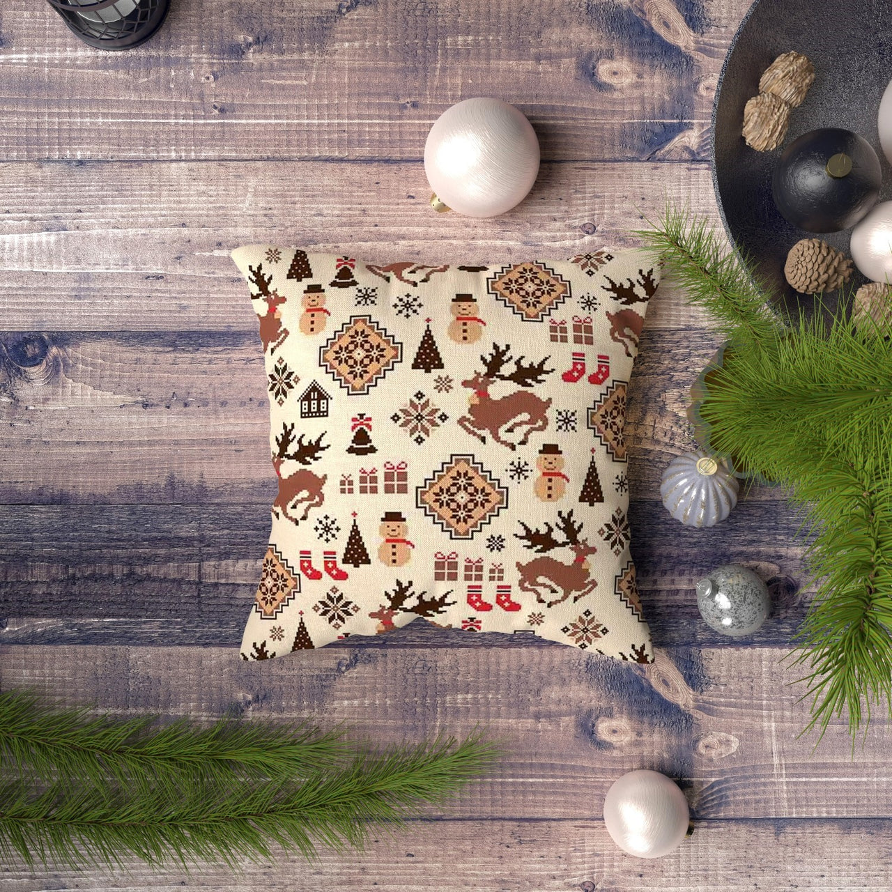 Water Resistant Christmas Fabric Oxford - 50172