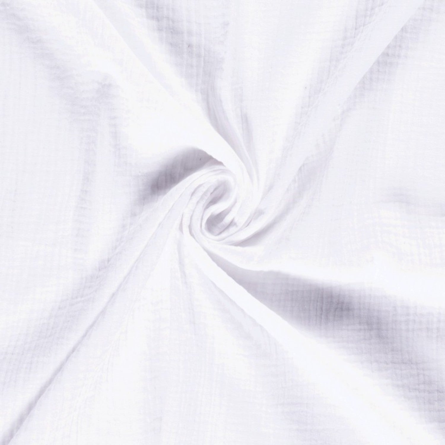Bomull dubbel gasväv muslin - vit